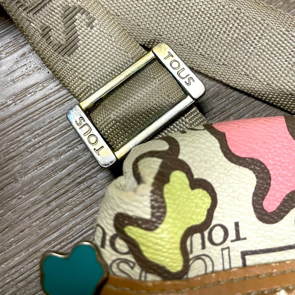 TOUS Multi-color Bear LIMITED EDITION BAG Messenger Style Crossbody - Picture 6 of 11